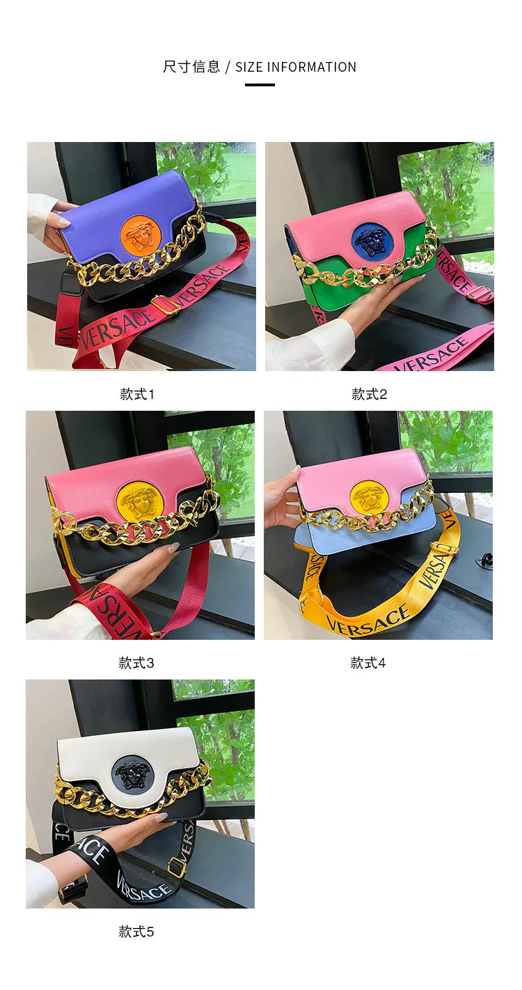 Luxury Texture Retro Crossbody Bag Women's Mini Square Designer Purse Korean-inspired Shoulder Tote Premium Quality PU Leather