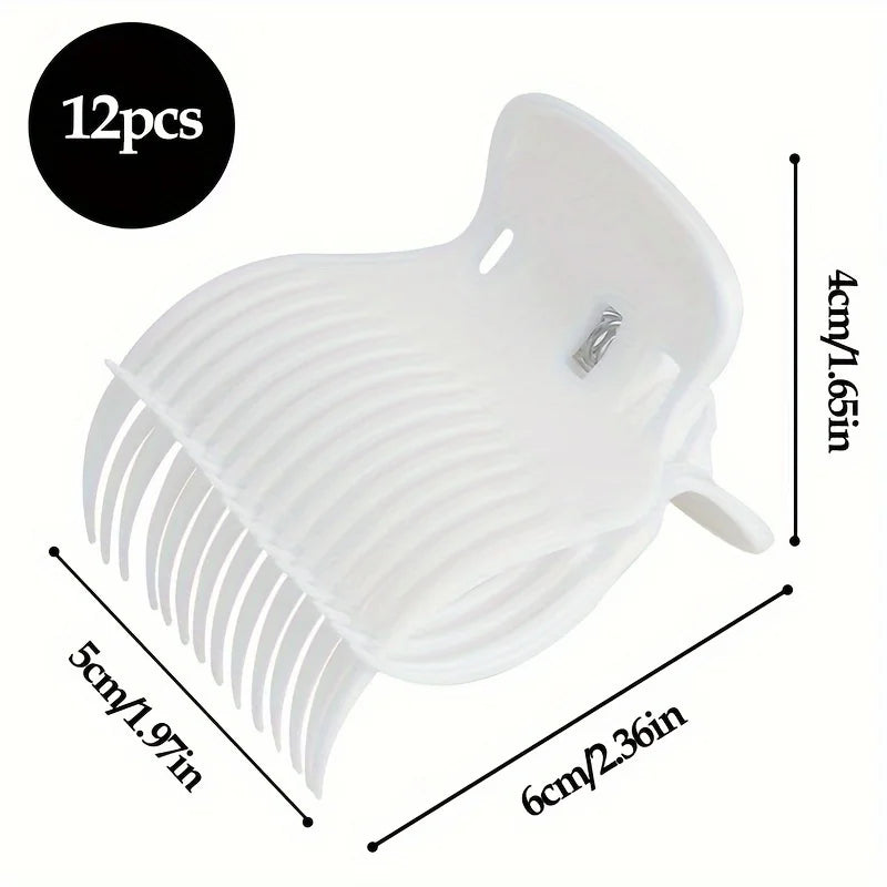 Professional Salon Hair Clips, Durable Plastic Hair Curlers for Styling - Heat-Resistant Hair Accessories with Non-Slip Grip