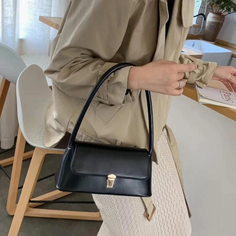 Luxury Brand Crossbody Bags for Women Fashion Design Underarm 2025 Woman Shoulder Bag Female Handbag and Purses Solid Color
