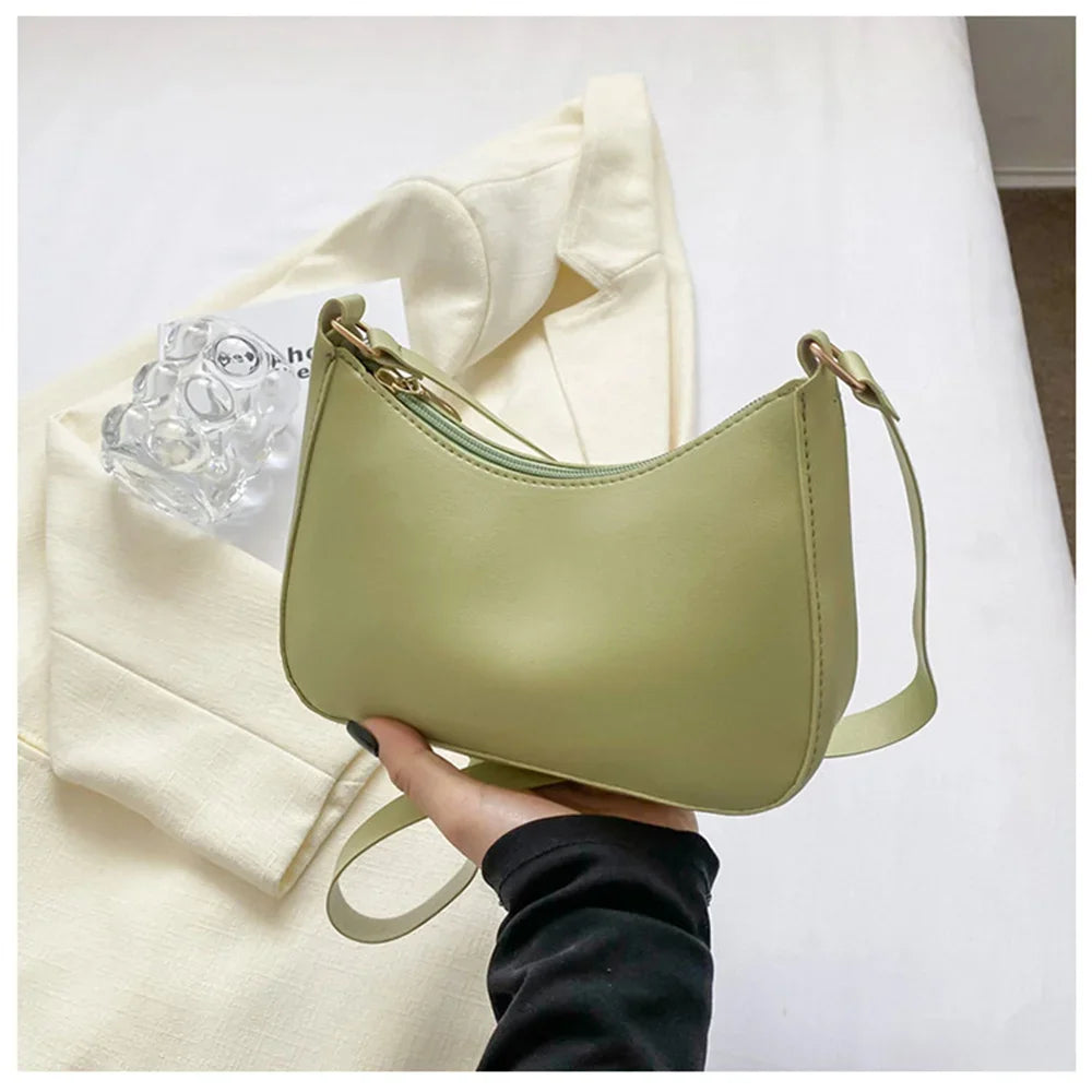 2022 Women's Bag Women's Fashion Handbags Freeshiping Low Price Retro Designer Luxury Bag Solid Color PU Leather Shoulder Bags