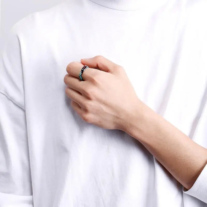 Anime Vocaloid Cosplay Ring Unisex Adjustable Opening Mobius Couple Rings Jewelry Accessories Gift