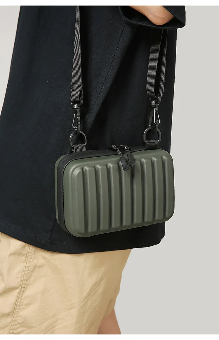 New Design Men's Crossbody Bag Fashion Box Shape Crossbody Bag For Men Women Mini Shoulder Messenger Bag Small Square Handbags