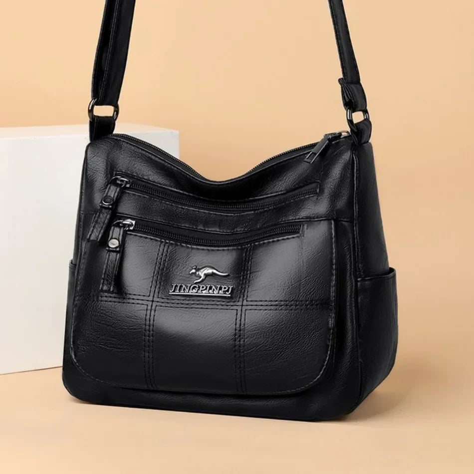 High Quality Soft Leather Luxury Purses and Handbags Women's Bag Designer Multi-pocket Crossbody Shoulder Bag for Women 2024 Sac