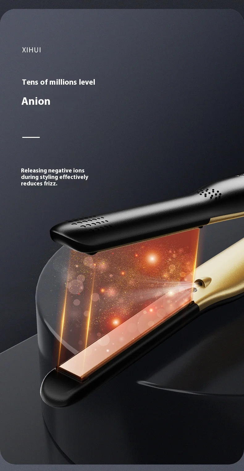 Professional Hair Straightener-Ionic Flat Iron with Negative ions men's hair styler, Anti-Scald Handle for Frizz-Free Styling