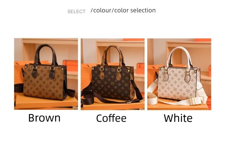 Elegant Ladies Handbag Retro Printed Crossbody Bag for Women Luxury Designer Leather Material Messenger Handbag for Travel