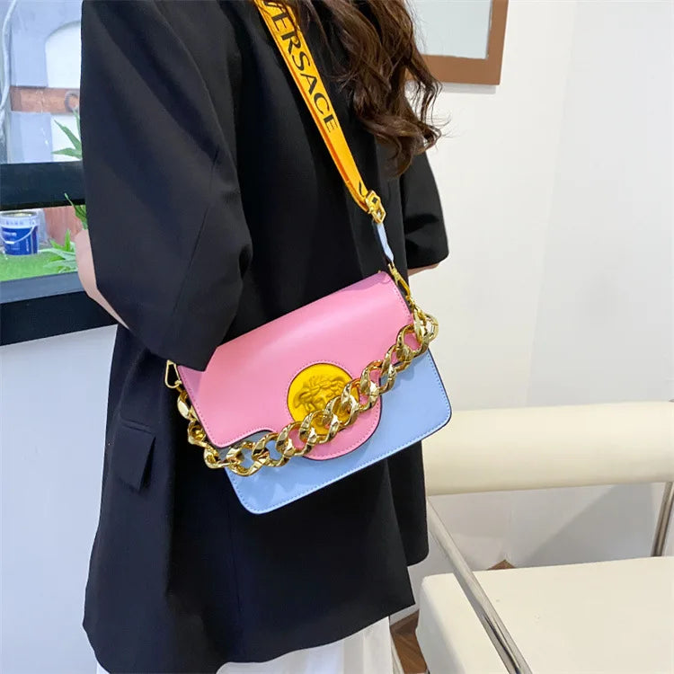 Luxury Texture Retro Crossbody Bag Women's Mini Square Designer Purse Korean-inspired Shoulder Tote Premium Quality PU Leather