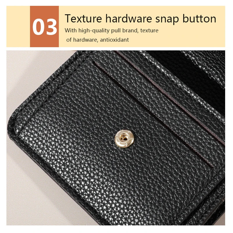 Minimalist Wallet - Water-Resistant, Lightweight, Multi-Card Credit Card Holder with Snap Closure, Perfect for Daily Commute