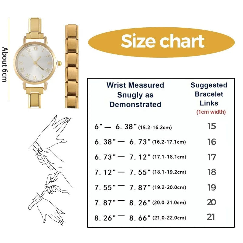 New Fashion Men Women's DIY 9mm Width Italian Elastic Charm Stainless Square Round Watch Bracelet Bangle For Birthday Gifts