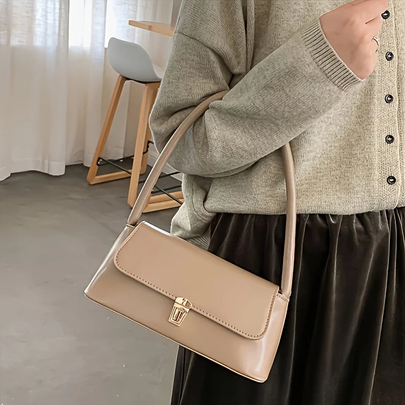 Luxury Brand Crossbody Bags for Women Fashion Design Underarm 2025 Woman Shoulder Bag Female Handbag and Purses Solid Color