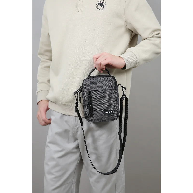 Men's Crossbody Bag Multi-Pocket Large Capacity Waterproof Oxford Shoulder Sling Pouch Business Travel Daily Commute Organizer