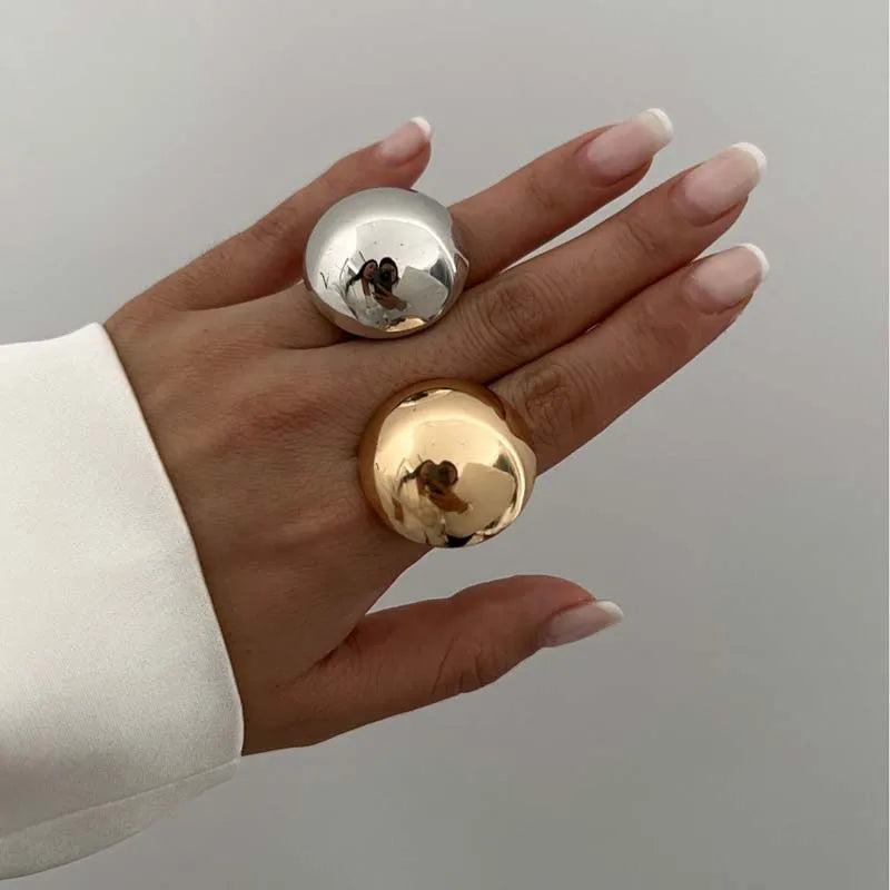 Stainless Steel Adjustable Ring Women Vintage Aesthetic Ring Wedding Fashion Jewelry Geometric Adjustable Rings Jewelry