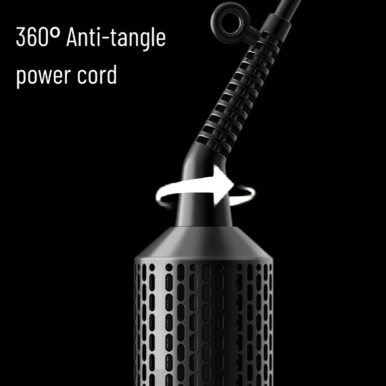 Premium 6 In 1 Hair Styler Professional High Power Hair Dryer Hot Air Brush Curling Barrel Multi Functional Hair Styling Tool