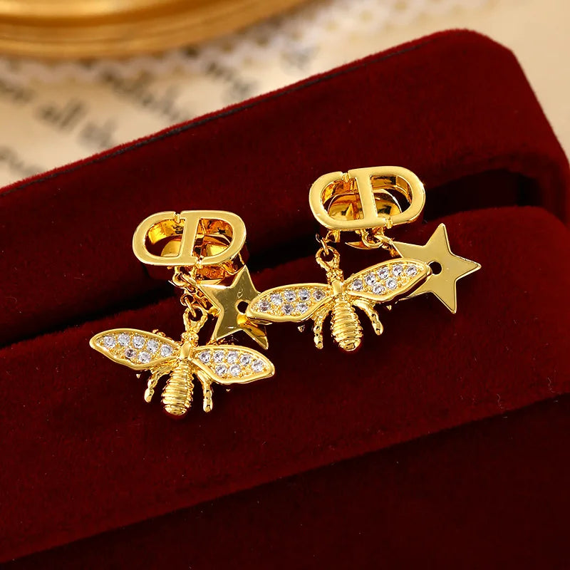 Star Zircon Earrings | Premium 925 Sterling Silver Needle Studs | Dual-Wear Design for Women | Sparkling Cubic Zirconia