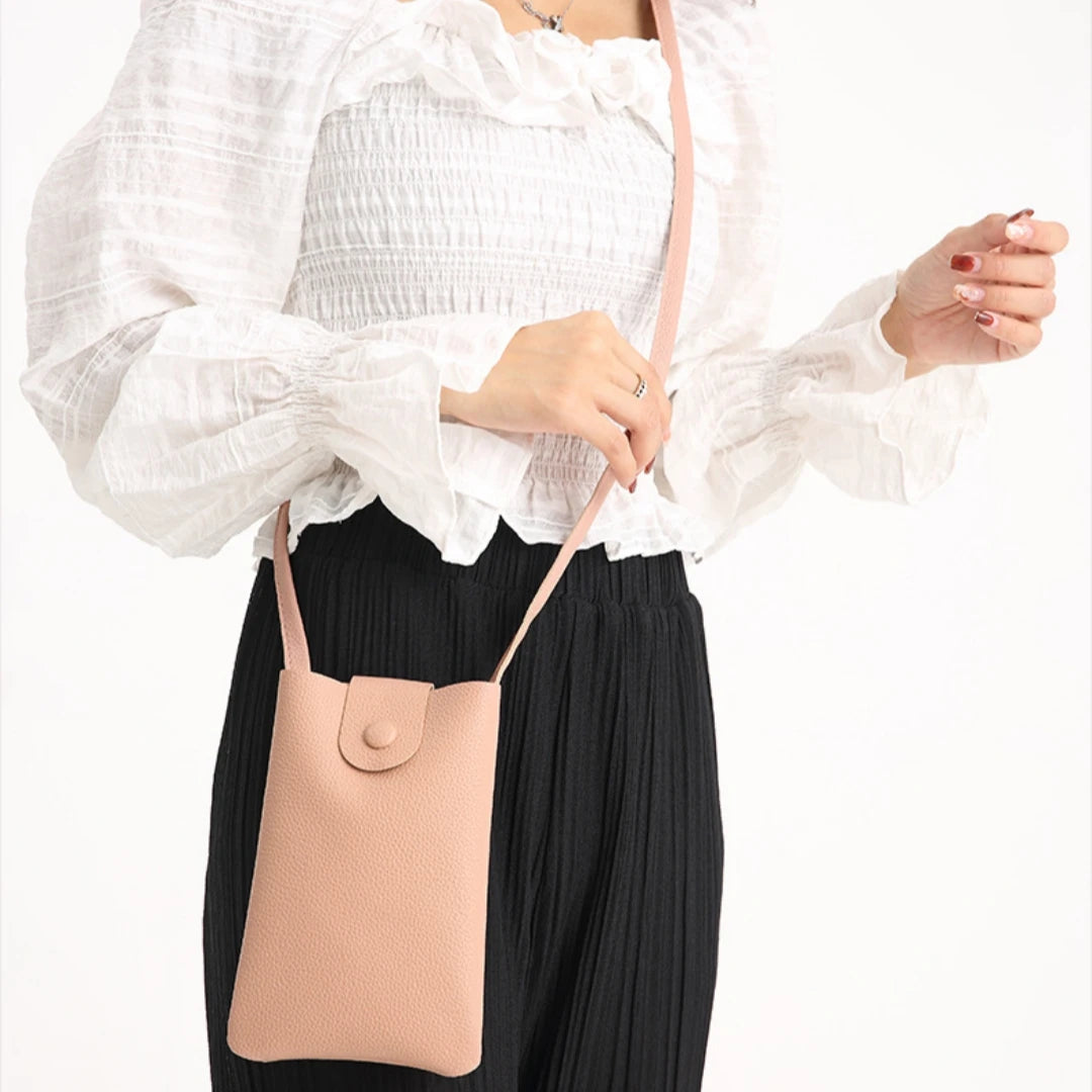 Small Crossbody Bag Designer Phone Bag Women Bag Soft Leather  Lightweight Fashion Shoulder Bag Ladies Travel Mobile Phone Bag