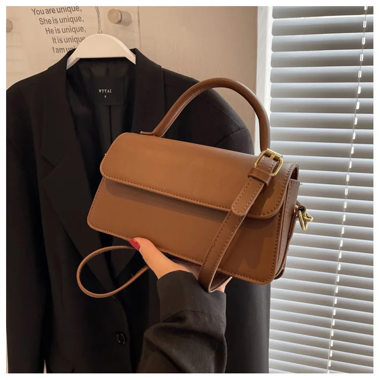 Luxury Brand Crossbody Bags for Women Fashion Design Underarm 2026 Woman Shoulder Bag Female Handbag and Purses Solid Color