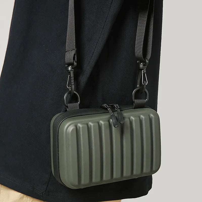 New Design Men's Crossbody Bag Fashion Box Shape Crossbody Bag For Men Women Mini Shoulder Messenger Bag Small Square Handbags