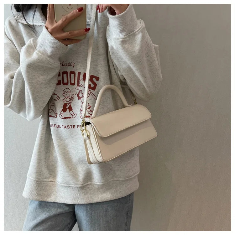 Luxury Brand Crossbody Bags for Women Fashion Design Underarm 2026 Woman Shoulder Bag Female Handbag and Purses Solid Color