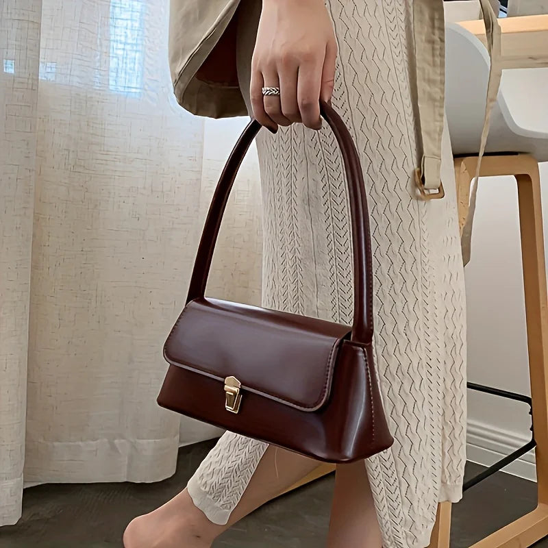 Luxury Brand Crossbody Bags for Women Fashion Design Underarm 2025 Woman Shoulder Bag Female Handbag and Purses Solid Color