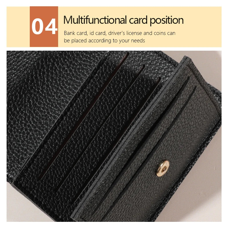 Minimalist Wallet - Water-Resistant, Lightweight, Multi-Card Credit Card Holder with Snap Closure, Perfect for Daily Commute