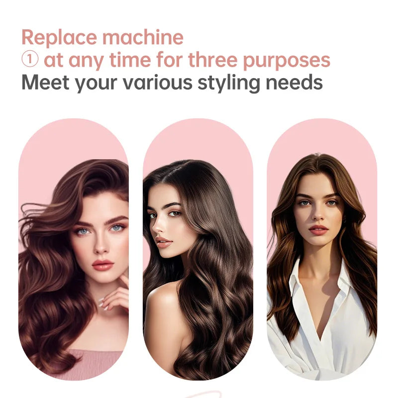 Automatic Hair Curler Negative Ion Ceramic Curling Iron - 40mm Large Wave Perm for Home Use, Lazy Person Electric Curling Wand