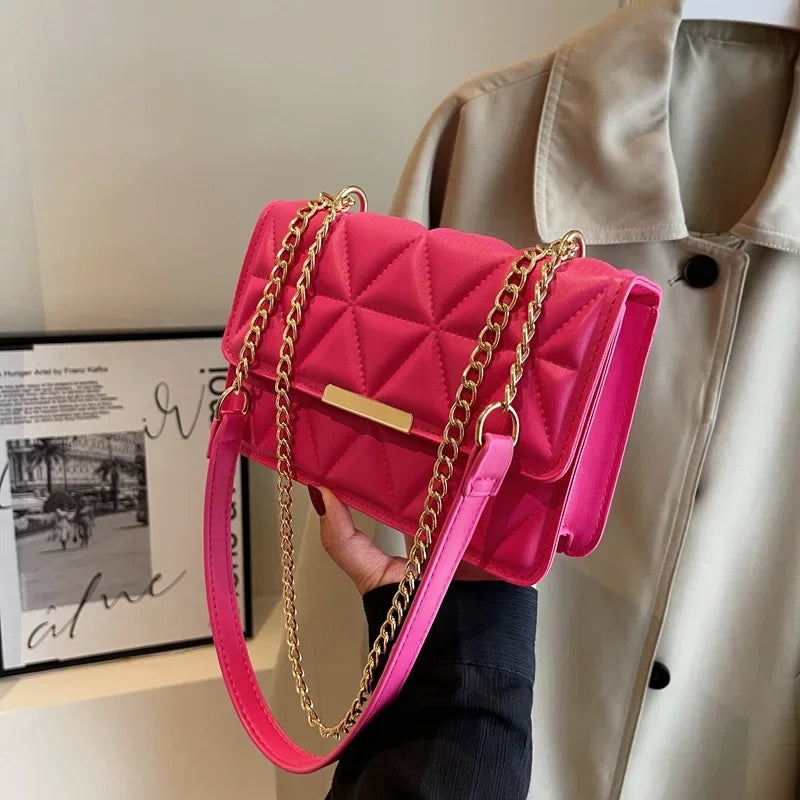 Fashionable Retro Women's Crossbody Bags, Simple and Versatile Casual Shoulder Bag, Suitable for Commuting and Banquets