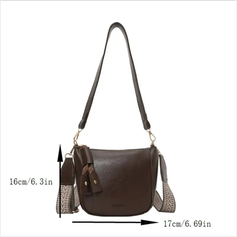 Elegant Female Handbags in PU Leather; Luxury Designer Shoulder Bags for Women