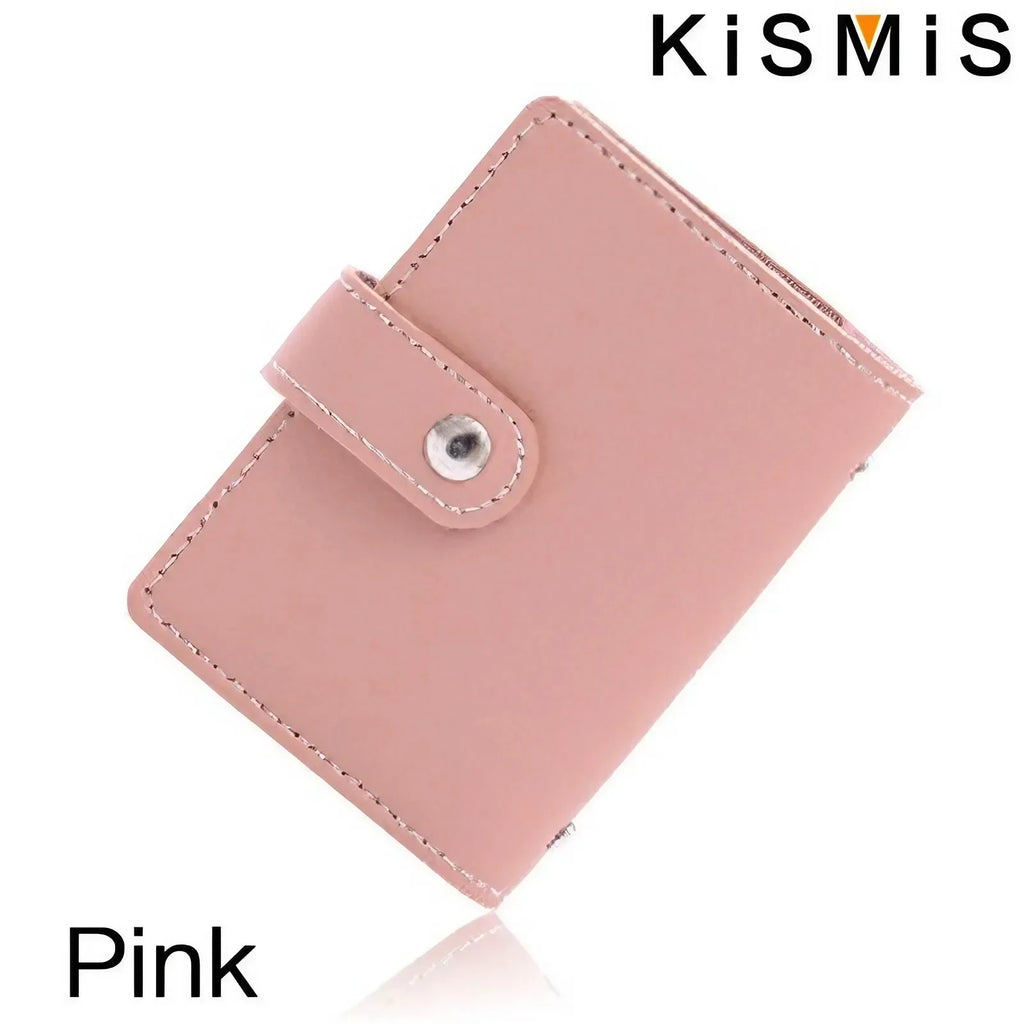 Slim Minimalist PU Leather Card Holder - 26 Card Slots Organizer Wallet, Compact and Stylish Accessory for Men and Women