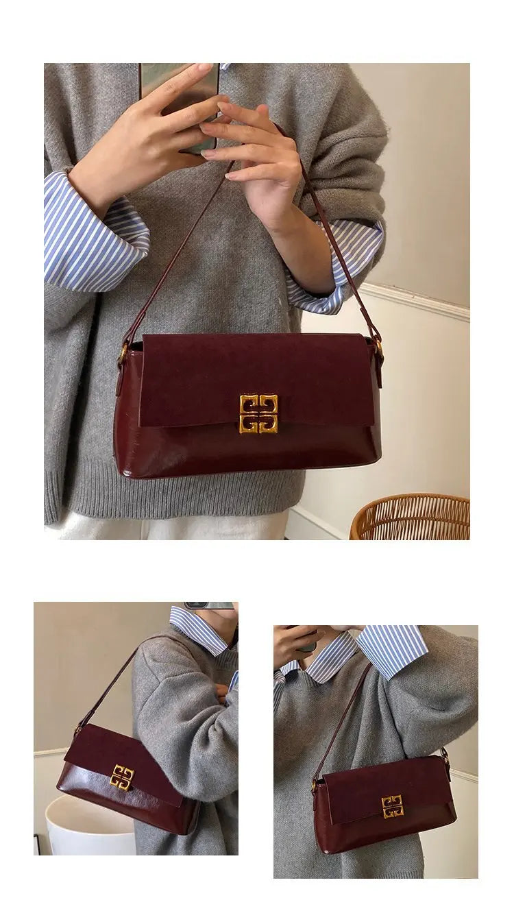 2026 New Luxury Women's Armpit Bag Premium Leather Crossbody Shoulder Bag Elegant & Versatile Designer Handbag for Daily & Party
