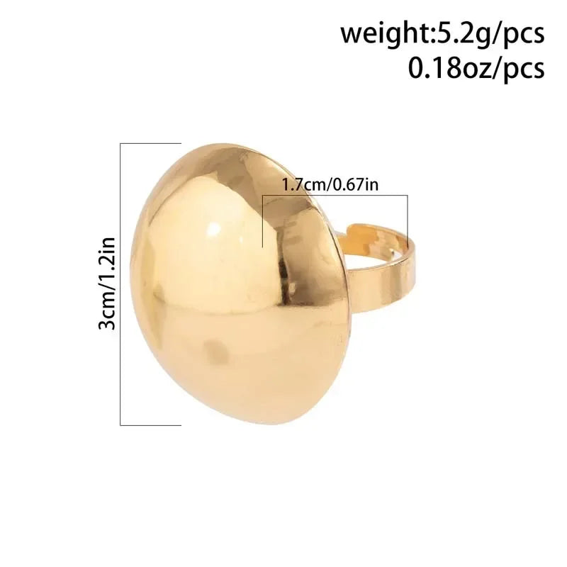 Stainless Steel Adjustable Ring Women Vintage Aesthetic Ring Wedding Fashion Jewelry Geometric Adjustable Rings Jewelry