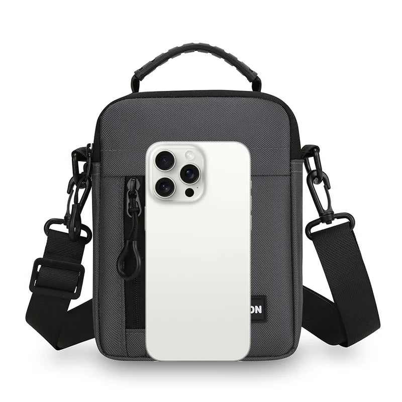 Men's Crossbody Bag Multi-Pocket Large Capacity Waterproof Oxford Shoulder Sling Pouch Business Travel Daily Commute Organizer