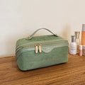 PU Suede Makeup Bag 2026 New Handheld Storage Bag Travel Makeup Bag