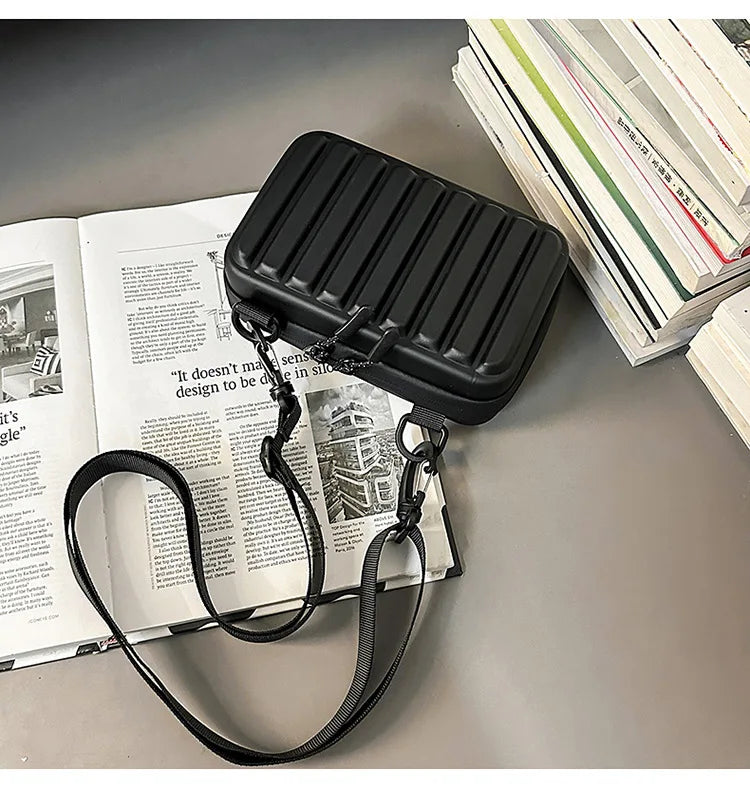 New Design Men's Crossbody Bag Fashion Box Shape Crossbody Bag For Men Women Mini Shoulder Messenger Bag Small Square Handbags
