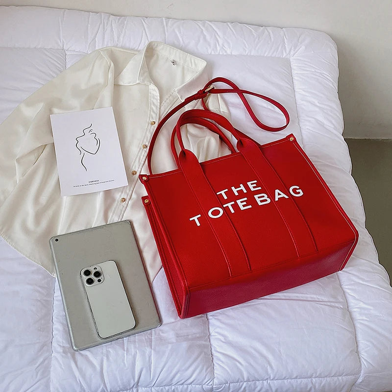 The tote bag For Women Crossbody Female Handbag New Solid Words Lette Leisure Large Bag,Luxury Fashion bag,designer bag for PU