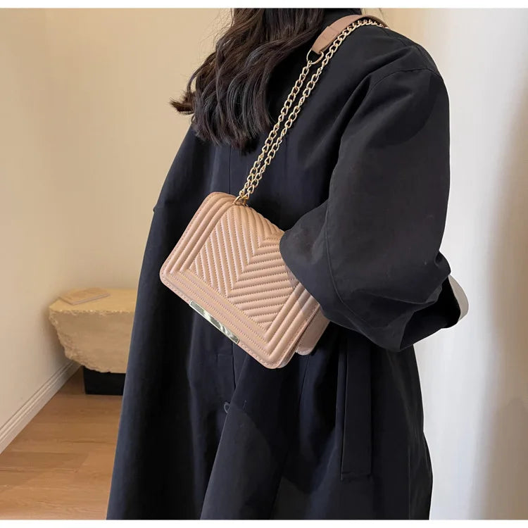 Fashion Small Handbags for Women 2024 Trend Designer Luxury Shoulder Crossbody Bags Female Pu Leather Sling Hand Messenger Bag