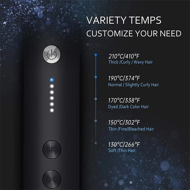 Professional Hair Tyling Tools Salon Steam Styler Hot Mist Nourish Hair Care Water Tank Steam Hair Straightener Brush