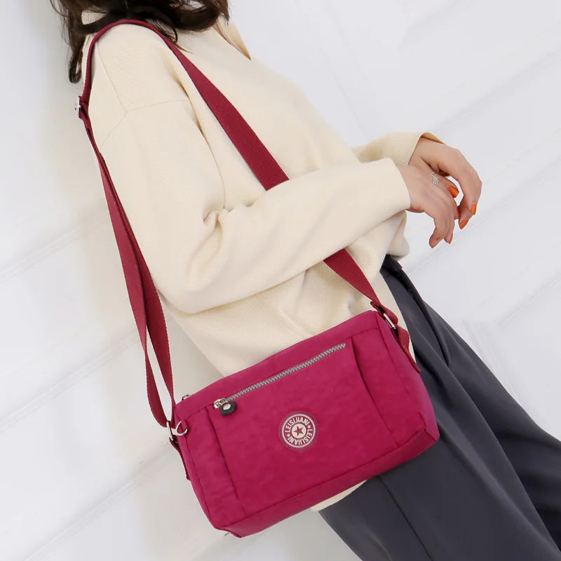 Fashion Crossbody Bags for Women Designer New Waterproof Shoulder Bag Nylon Cloth Female HandBag Casual Travel Messenger Bag
