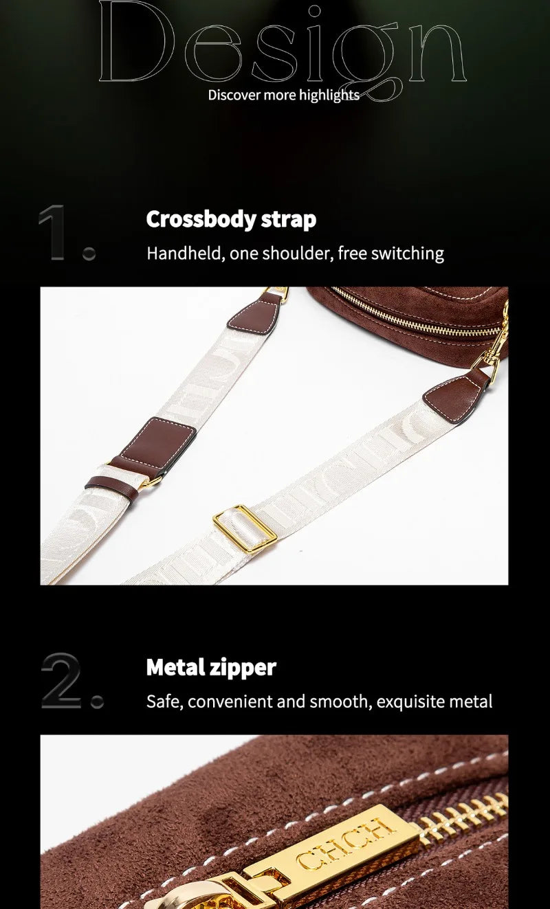 2026 New Original Designer Crossbody Bag Women Stylish Casual Shoulder Bag Light Luxury Fashion Handbag Commute Versatile Purse