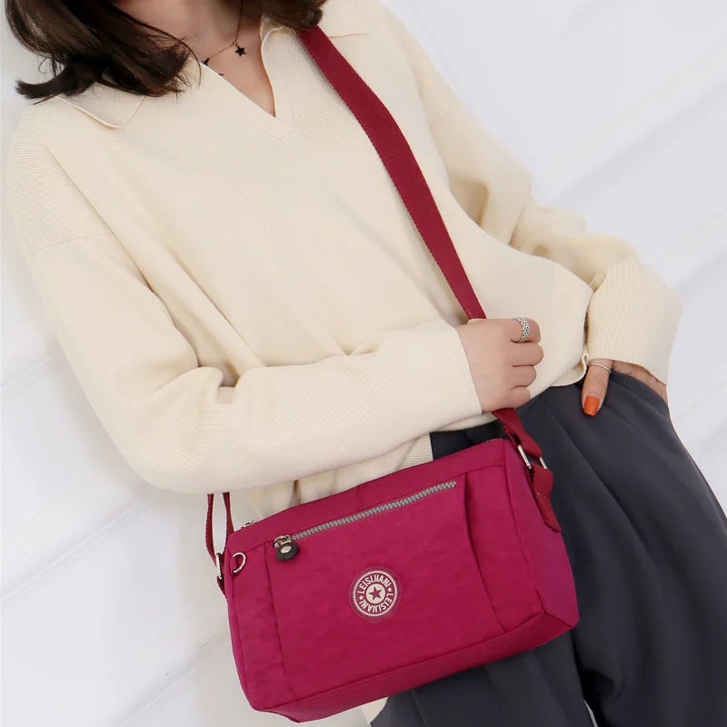 Fashion Crossbody Bags for Women Designer New Waterproof Shoulder Bag Nylon Cloth Female HandBag Casual Travel Messenger Bag