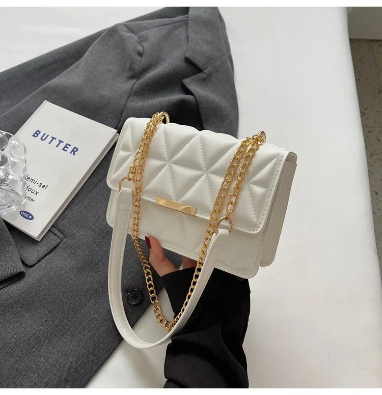 Fashionable Retro Women's Crossbody Bags, Simple and Versatile Casual Shoulder Bag, Suitable for Commuting and Banquets