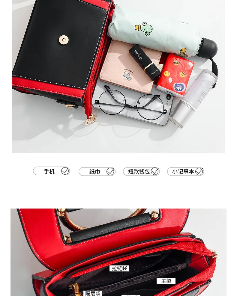 Famous Designer Brand Bags Women Leather Handbags  Luxury Ladies Hand Bags Purse Fashion Shoulder Bags