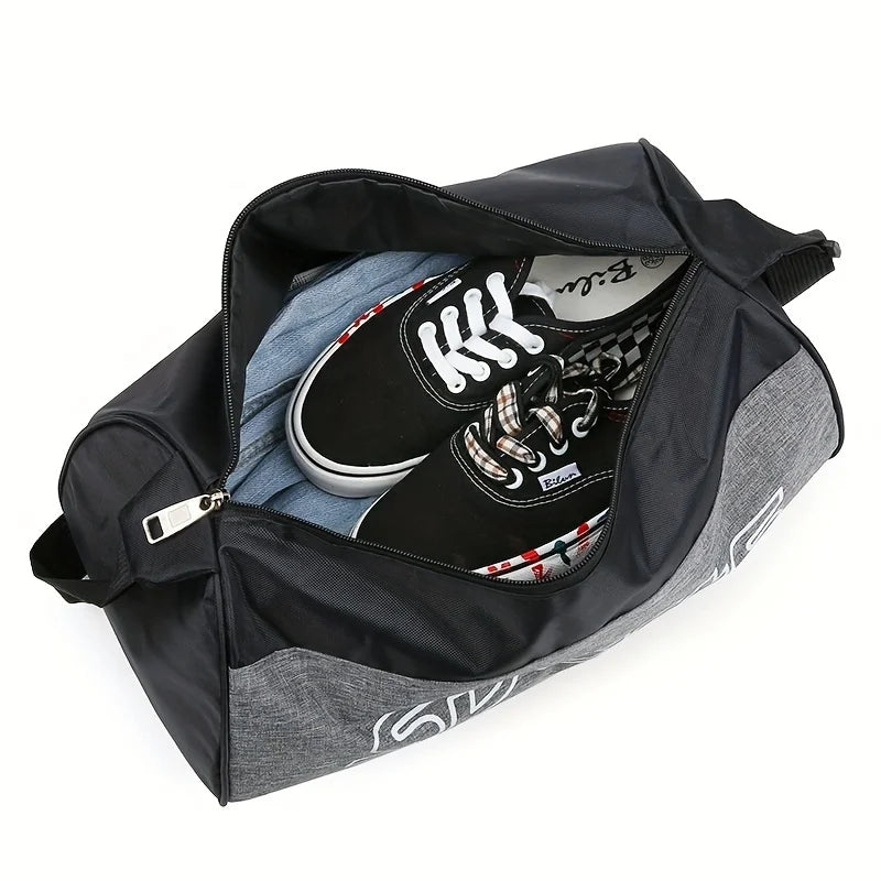 Fashionable Nylon Crossbody Bag for Men with Stylish Letter Design Outdoor Travel Shoulder Pack