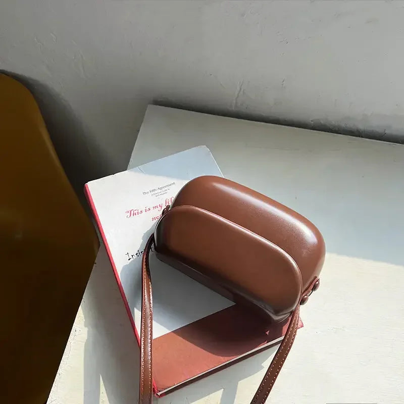 2025 Flap Crossbody Bags Women Mini PU Leather Shoulder Purses and Handbags for Girls Ladies Phone Simple Solid Designer Bag