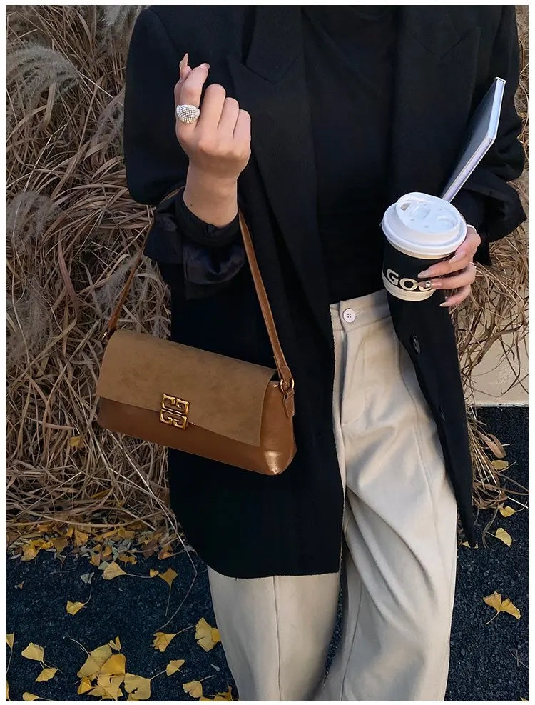 2026 New Luxury Women's Armpit Bag Premium Leather Crossbody Shoulder Bag Elegant & Versatile Designer Handbag for Daily & Party