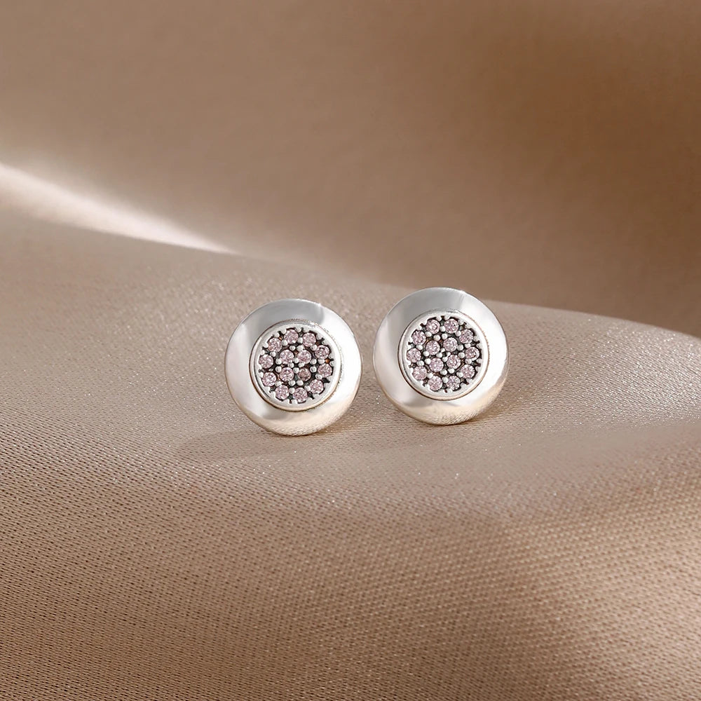 925 Sterling Silver Zircon Stud Earrings Multistyle Earrings For Women Hypoallergenic Elegant Gift For Daily Wear