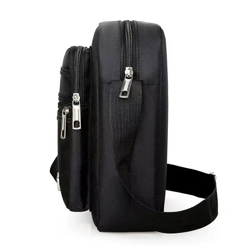 Unisex Outdoor Chest Bag - Multi-Layer Large-Capacity Stylish Oxford Cloth Crossbody Bag, Casual Multifunctional Sports Shoulder Strap with Adjustable Zipper Closure and Anti-Theft Design, Suitable for Daily Commuting, Outdoo