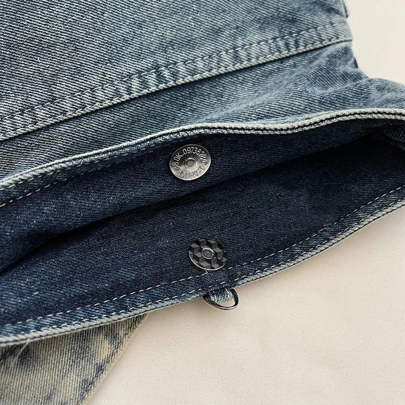 Summer Korean Style Denim Crossbody Bag Fashion Women'S Shoulder Bag Underarm Bag Small Square Bag Adjustable Shoulder Strap