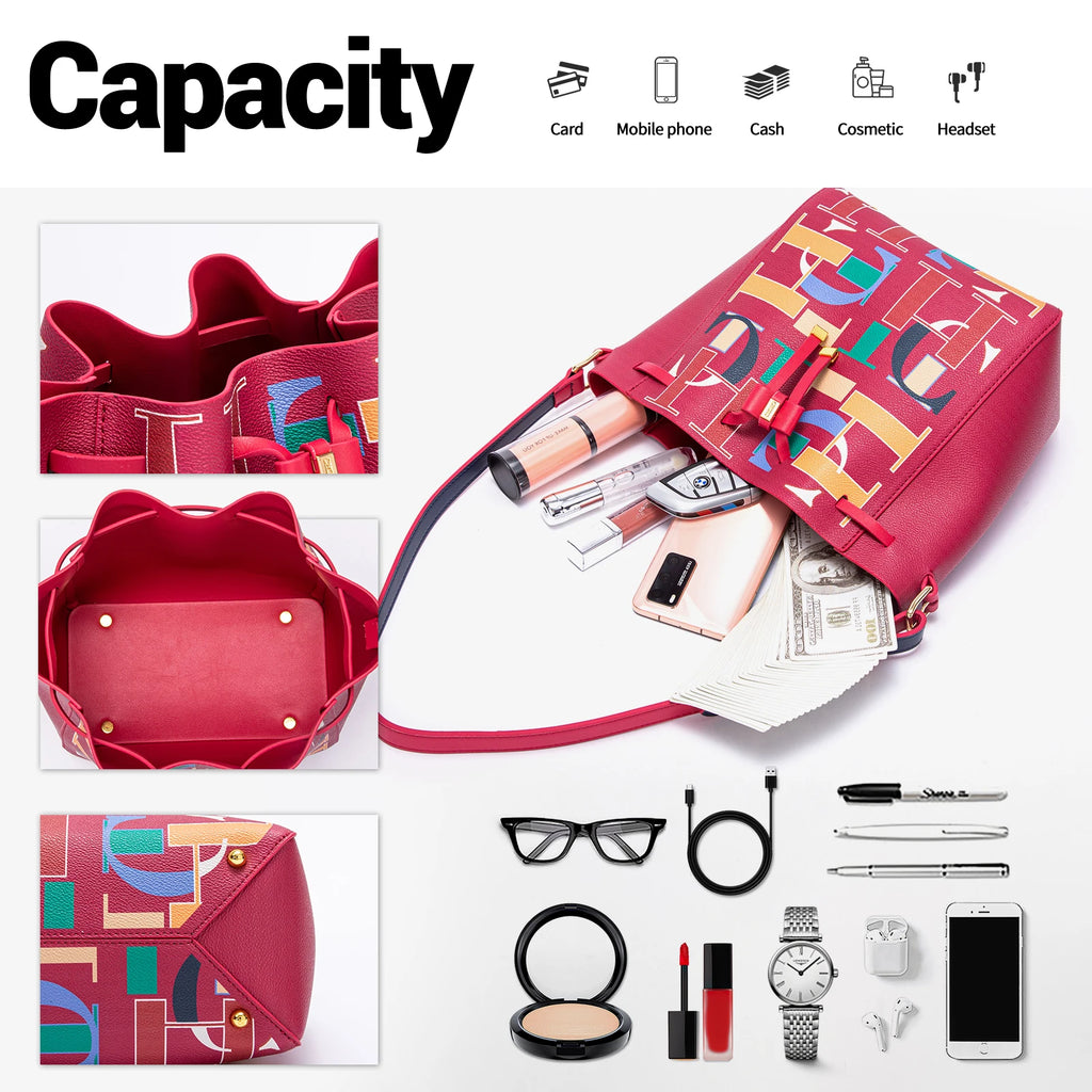 Drawstring Design Classic New 2024 Women's Crossbody Bag Large Capacity Commuter Business Office Women's Shoulder Bag
