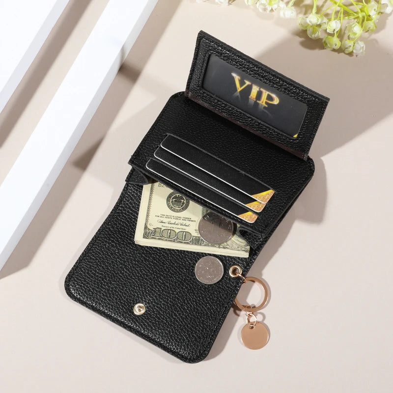 Minimalist Wallet - Water-Resistant, Lightweight, Multi-Card Credit Card Holder with Snap Closure, Perfect for Daily Commute