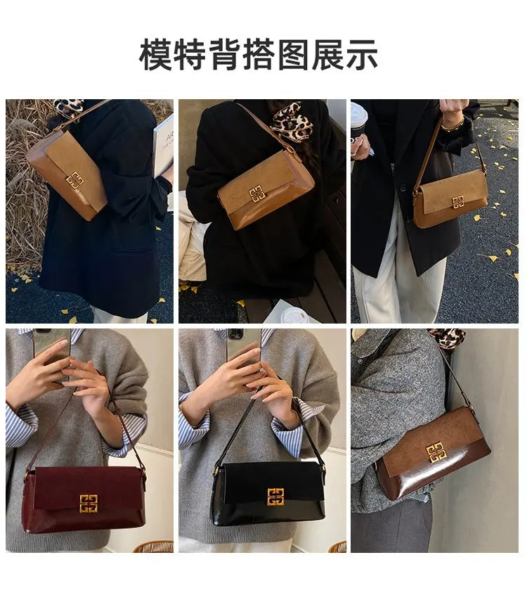 2026 New Luxury Women's Armpit Bag Premium Leather Crossbody Shoulder Bag Elegant & Versatile Designer Handbag for Daily & Party