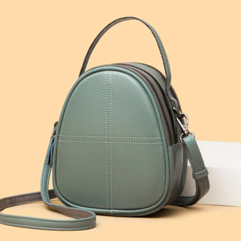 Fashionable High-end Texture Crossbody Bag Hot Sale Genuine Leather Women's Shoulder Bag Mini Mobile Phone Coin Purse Handbag